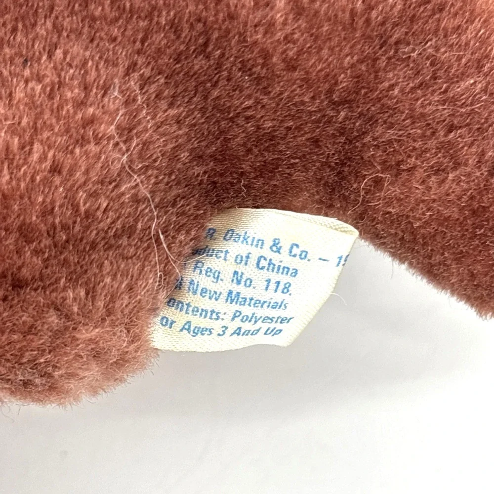 RARE DAKIN Vintage 1984‎ Prehistoric Pets Grape color DIMETRODON Dinosaur Plush